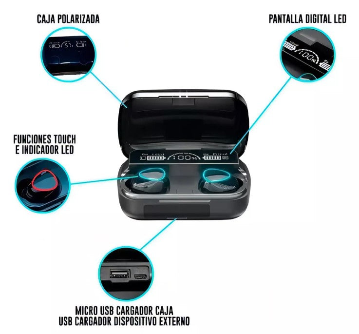 Audífonos Inalámbricos M10 TWS – Sonido Potente, Batería de Larga Duración y Envío Gratis con Pago Contra Entrega en Colombia 🇨🇴 🎧🔥
